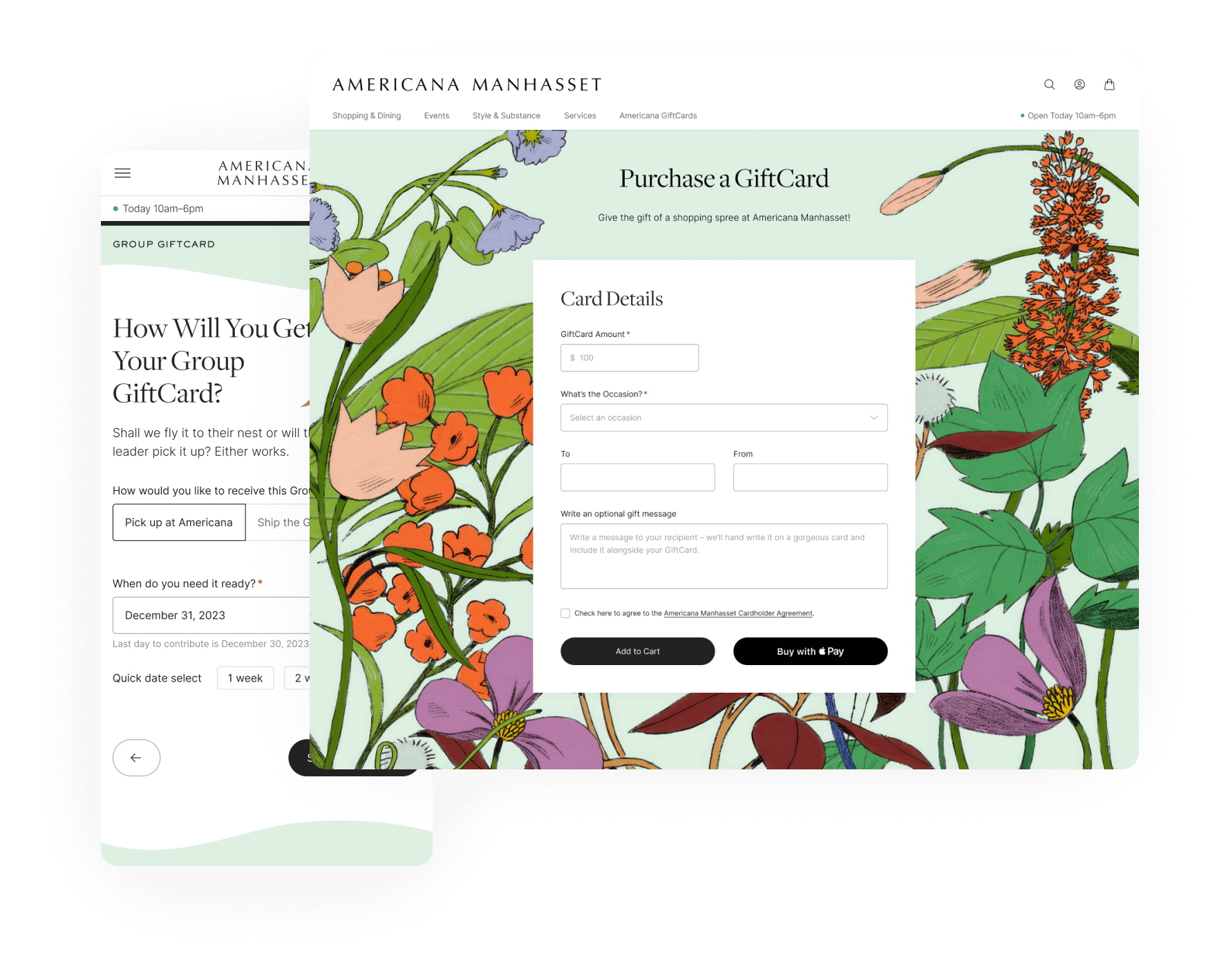 Ecommerce checkout experience design