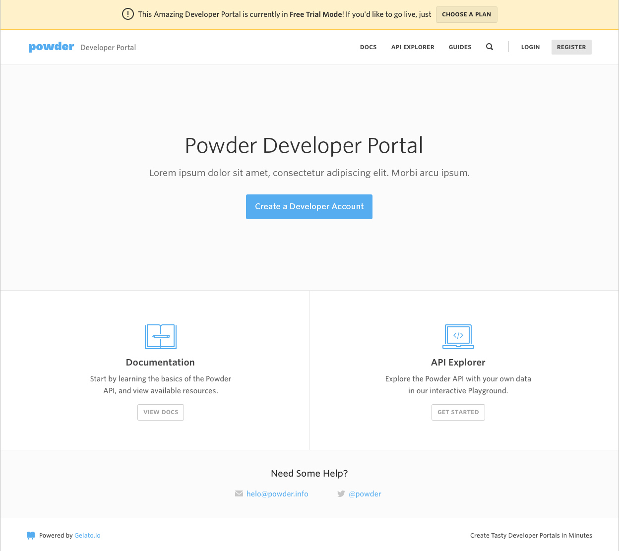 Gelato Developer Portal Preview